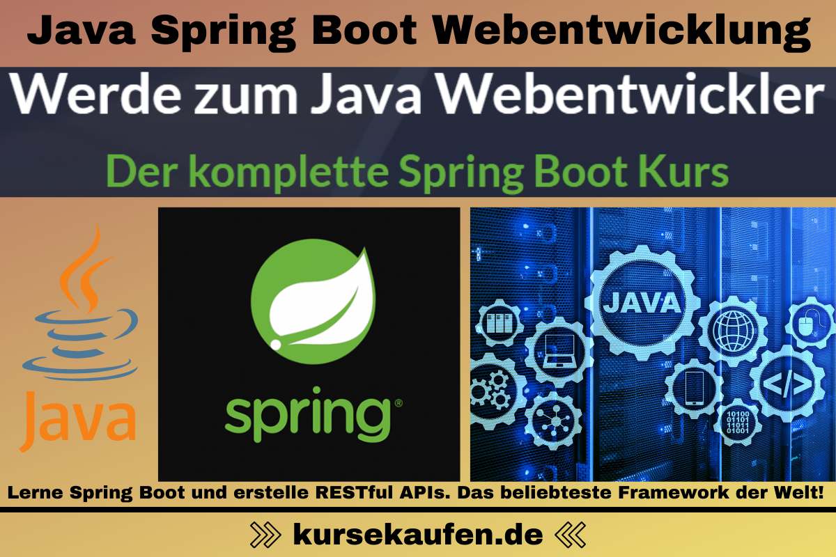 Java Spring Boot Webentwicklung Lerne Spring Boot und erstelle RESTful APIs Das beliebteste Java Framework der Welt!
