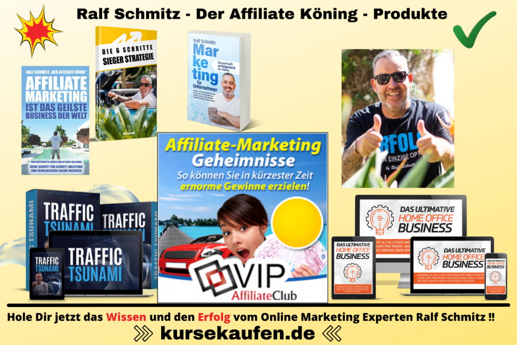 Ralf Schmitz - Affiliate König Produkte. Onlinemarketing Experte