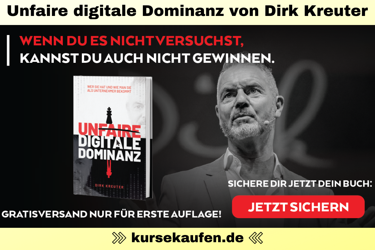 Unfaire digitale Dominanz von Dirk Kreuter. Wer sie hat und wie man sie als Unternehmer bekommt
