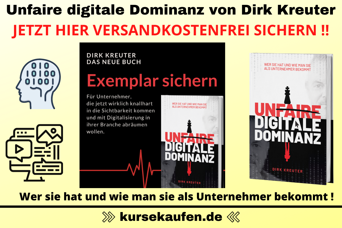 Unfaire digitale Dominanz von Dirk Kreuter. Wer sie hat und wie man sie als Unternehmer bekommt