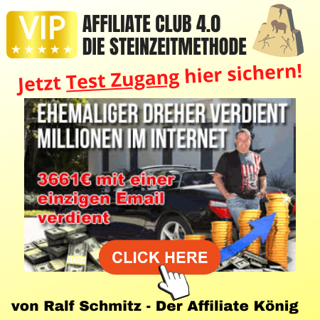 VIP Affiliate Club 4.0 Die Steinzeitmethode von Ralf Schmitz