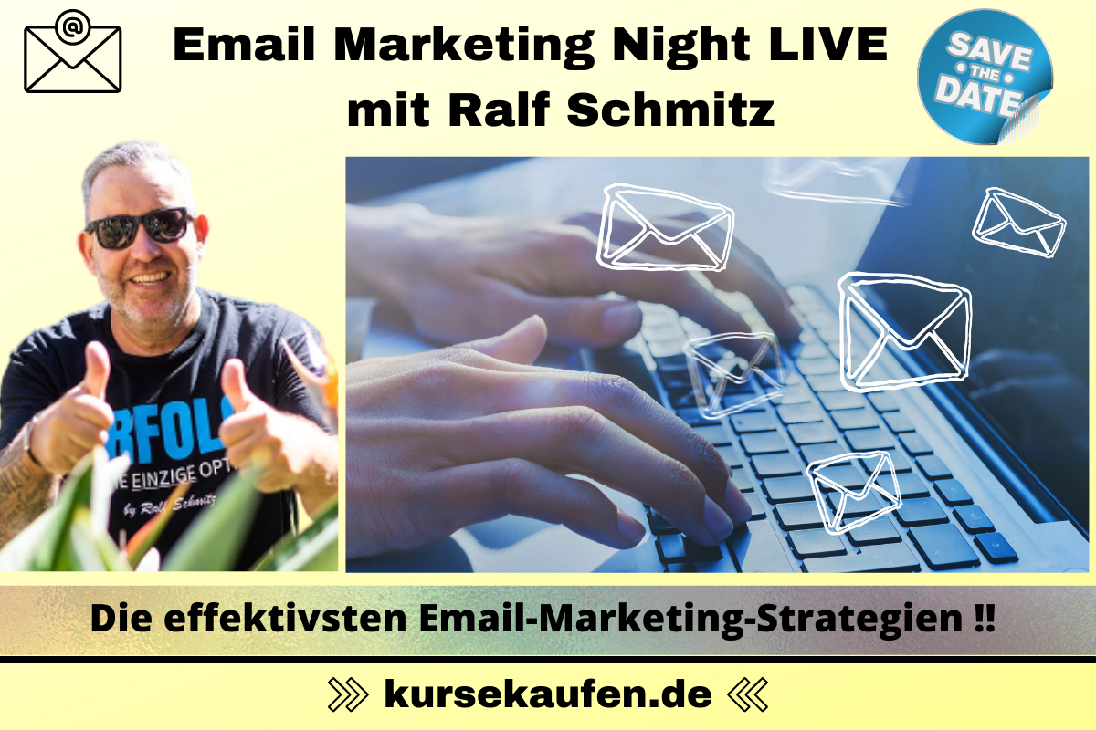 Email Marketing Night mit Ralf Schmitz. Die effektivsten Email-Marketing-Strategien