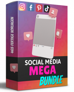 Social Media Mega Bundle von Cyril Obeng 465 fertige Social Media Posts für Dein Online Business!