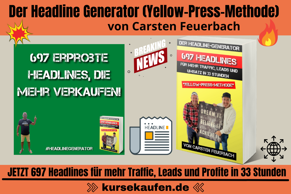 Der Headline Generator (Yellow-Press-Methode) von Carsten Feuerbach. Die Magie einer packenden Headline