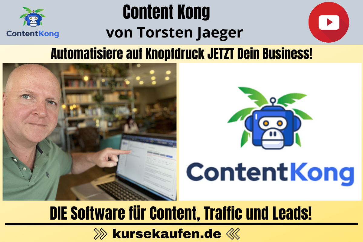 Content Kong von Torsten Jaeger. Automatisierter Traffic für Blog Artikel aus YouTube Videos