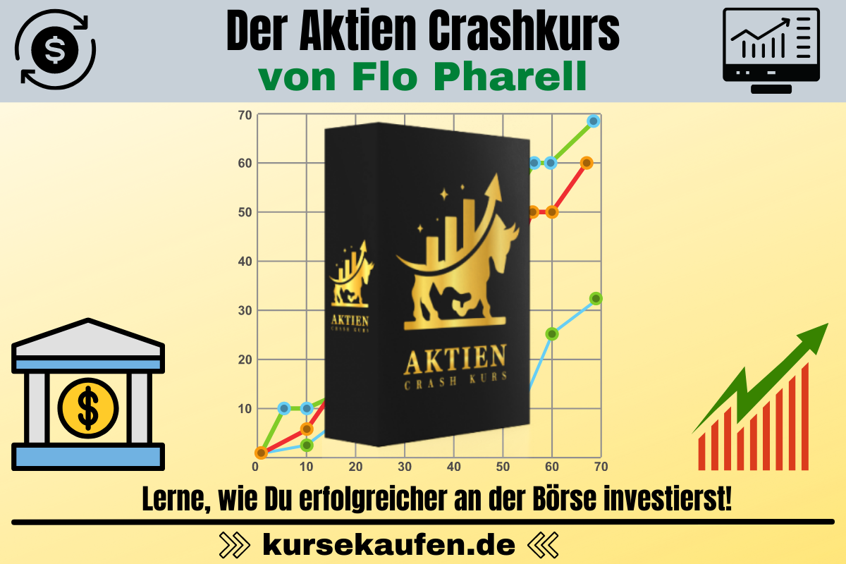 Der Aktien Crashkurs von Flo Pharell. Lerne, wie du erfolgreicher an der Börse investierst