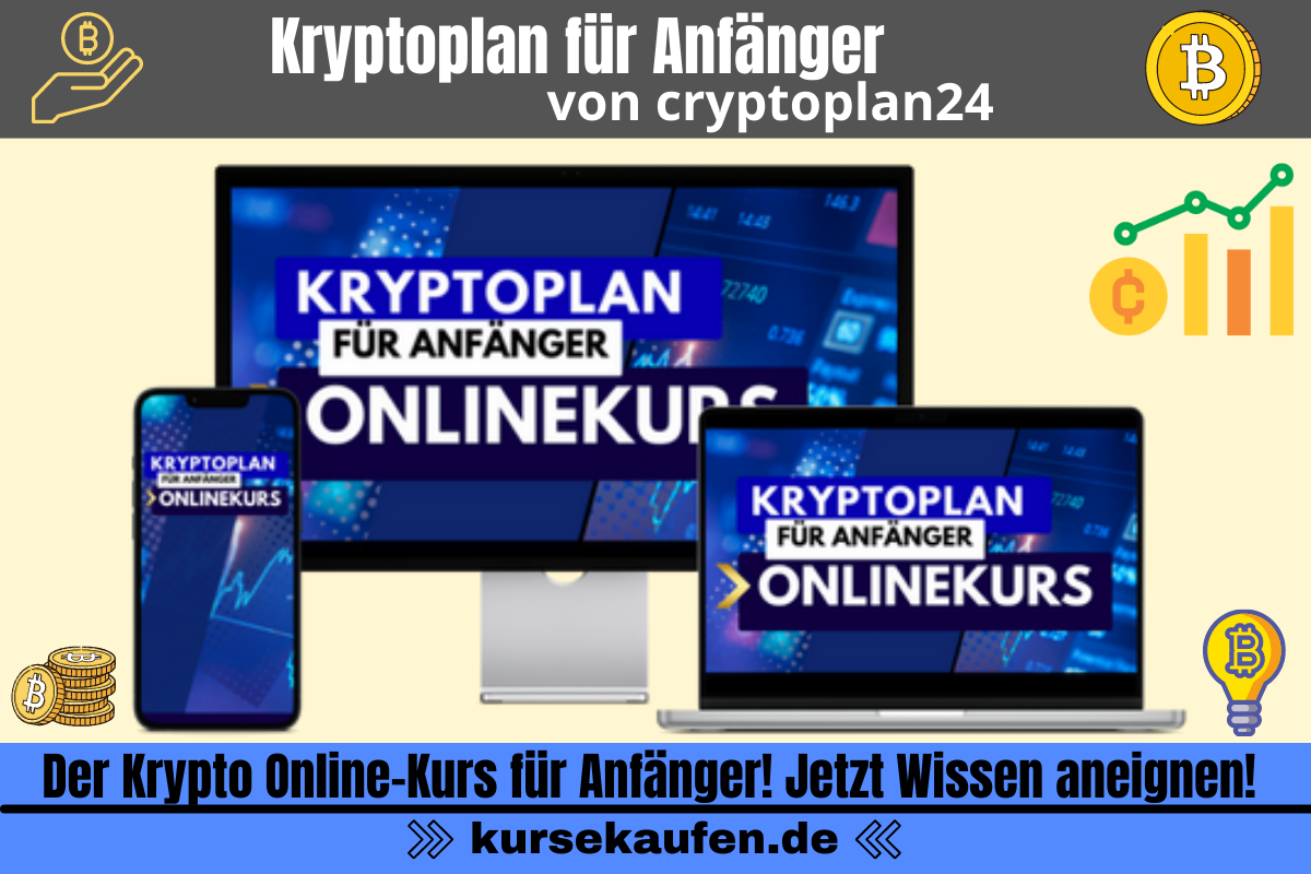 Kryptoplan für Anfänger von cryptoplan24. Der Krypto Online-Kurs für Anfänger! Jetzt Wissen aneignen!