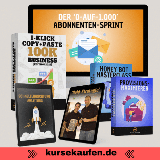 1-Klick Copy+Paste 100K Business von den Profitbuddies 5 1-Klick Copy+Paste 100K Business von Profitbuddies - Special