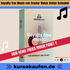 Royality free Music von Creator Music Stefan Schnabel. Dein GEMA Freies Musik-Paket mit über 200 Musikstücken. Keine Copyright Strikes mehr für Dein Hobby, Fitness, Workout und Kursanbieter