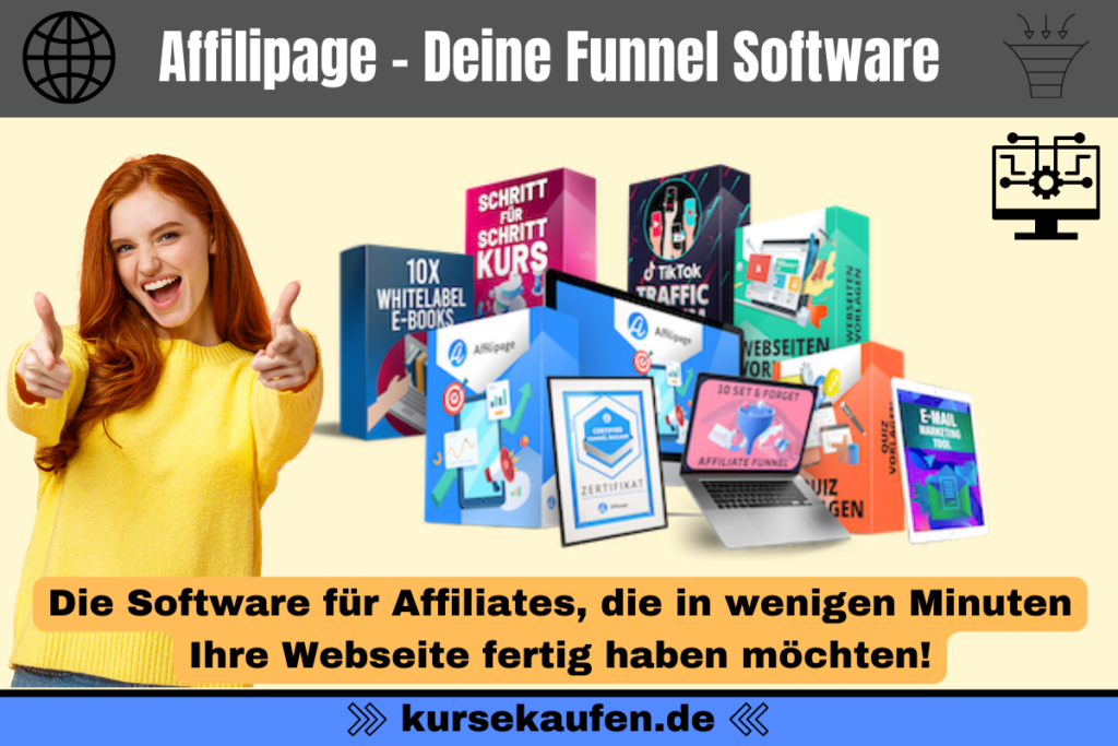 Affilipage - Deine Funnel Software von Sven Hansen, Tommy Seewald und Ralf Schmitz Die Software für Affiliates, die in wenigen Minuten ihre Webseite fertig haben möchten!