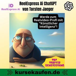 ReelExpress Ai ChatGPT von Torsten Jaeger. Mit dem ReelExpress Ai ChatGPT Powerkurs Schritt für Schritt mit Hilfe der KI ChatGPT Reelvideos erstellen