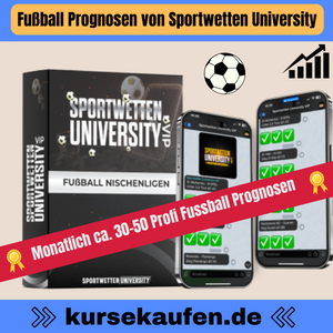 Fussball Prognosen von Sportwetten University ✔️Monatlich bekommst du ca. 30-50 Profi Fussball Prognosen mit einem exklusiven Service.