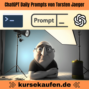 Optimiere Online-Aufgaben mühelos mit ChatGPT Daily Prompts von Torsten Jaeger. Fertige Befehle für ChatGPT, perfekt für Marketing, Webdesign & mehr. Zeit sparen, Kreativität steigern!