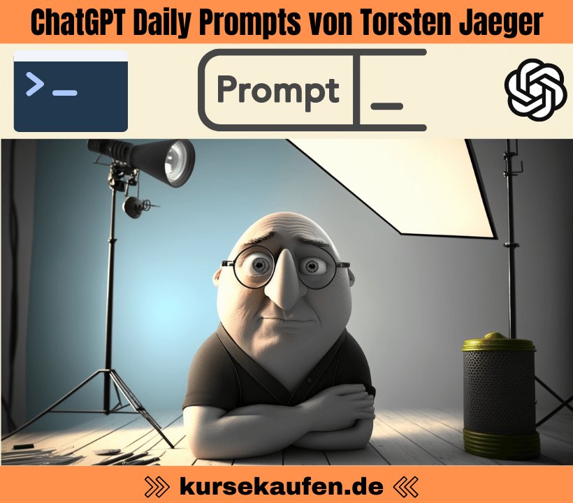 Optimiere Online-Aufgaben mühelos mit ChatGPT Daily Prompts von Torsten Jaeger. Fertige Befehle für ChatGPT, perfekt für Marketing, Webdesign & mehr. Zeit sparen, Kreativität steigern!