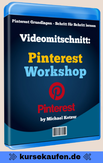 Pinterest Workshop mit Michael Kotzur. Über 2 Stunden Expertenwissen & Geheimtipps von Michael Kotzur. Maximiere Traffic & Sales für dein Business.