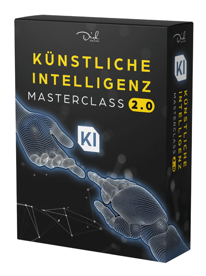 Steigere deinen Erfolg mit der Künstlichen Intelligenz Masterclass 2.0 von Dirk Kreuter. ROI, Effizienz & Zukunftssicherheit im KI-Zeitalter