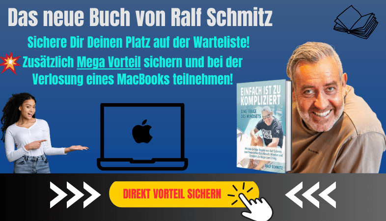 Einfach ist zu kompliziert von Ralf Schmitz. Das Mindset Buch. Das learning von Ralf Schmitz! Erfolg ist die einzige Option! 80% des Erfolges liegen zwischen den Ohren! Werde mit den learnings von Ralf erfolgreich!