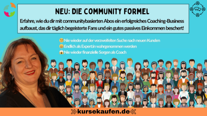 Erfahre im Webinar Meike Hohenwarter Die Community Formel, wie du eine engagierte Community aufbaust und passives Einkommen generierst