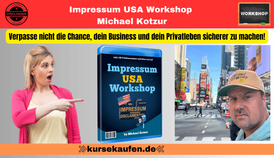 Impressum USA Workshop von Michael Kotzur