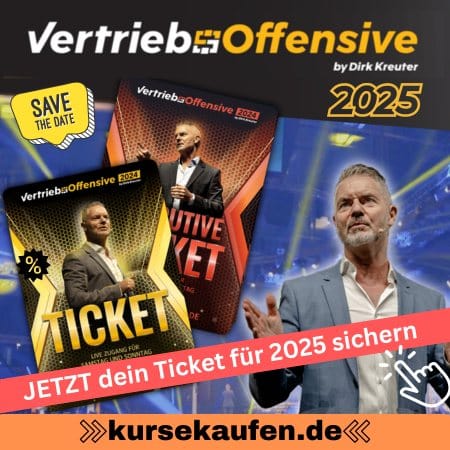 Dirk Kreuter - Vertriebsoffensive 2025 - Dein Wochenendseminar Ticket