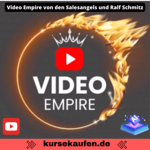 Video Empire von den Sales Angels und Ralf Schmitz. Starte dein eigenes YouTube-Business und sichere dir mit der Strategie automatisierte Einnahmen.