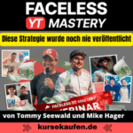 Faceless YouTube Mastery – Anonym auf YouTube Geld verdienen ohne Kamera! Auf dem Bild sind Tommy Seewald und Mike Hager zu sehen