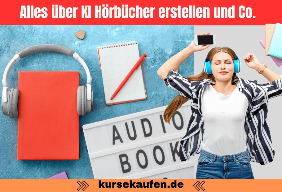 KI Hörbücher: Revolution der Audioproduktion durch LLMs 1 KI Hörbücher erstellen und Audible und Spotify für Selfpublisher nutzen. Auf em Foto ist eine Frau die ein Hörbuch hört zu sehen