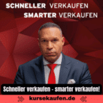 Schneller verkaufen - smarter verkaufen von Marc Galal. Zu sehen ist Marc Galal mit der Überschrift zu seinem neuen Kurs