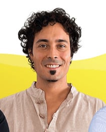 Claudio Trento, der Online Marketer, ist auf dem Foto zu sehen.