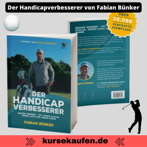 Der Handicapverbesserer von Fabian Bünker Der Handicapverbesserer von Fabian Bünker. Zu sehen ist das Buch und ein Golfspieler