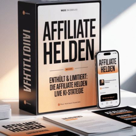 Die Affiliate Helden Live KI-Strategie von Ralf Schmitz – In 3 Tagen online Geld verdienen mit KI. Das Produkt selber ist hier dargestellt