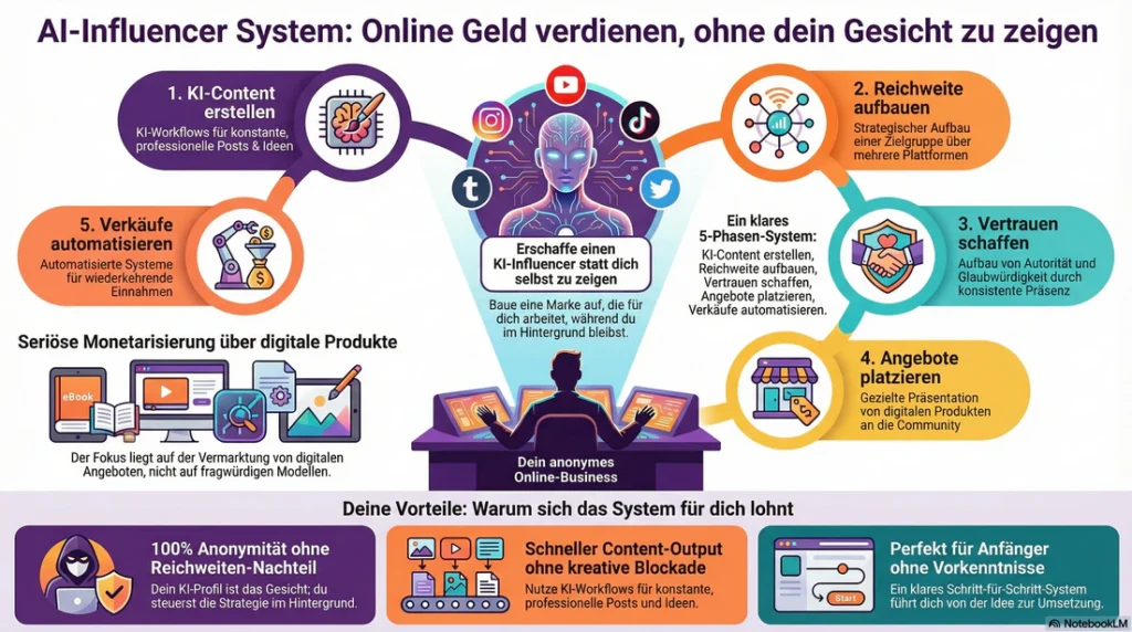 AI-Influencer System von Cyril Obeng 5 AI Influencer erstellen und digitale Produkte verkaufen