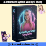 AI-Influencer System von Cyril Obeng 24 AI-Influencer System von Cyril Obeng, anonym Reichweite aufbauen und digitale Produkte verkaufen. Zu sehen ist ein KI-Influencer auf einer Produktbox in 3D