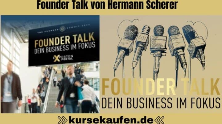 Founder Talk von Hermann Scherer. Zu sehen ist das Programm vom Founder Talk