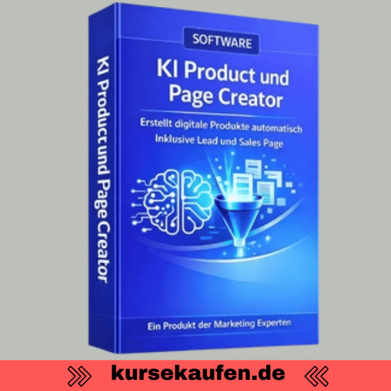 KI Produkt und Page Creator von Henry Landmann 4 KI Produkt und Page Creator von Henry Landmann. Zu sehen ist das 3D Cover vom Produkt