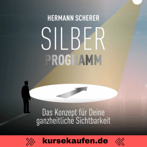 Das Silber Programm von Hermann Scherer bringt Dich aus Unsichtbarkeit zu klarer Positionierung, Bühne und echter Marktpräsenz, inkl. Community, KI und Siegel. Zu sehen ist das Logo vom Silber Programm