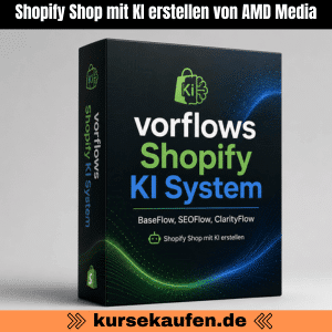 Vorflows - Shopify KI System mit Claude Code von AMD Media. Das System, mit dem Shopify-Founder ihren Store über Claude Code umbauen, ranken und optimieren.