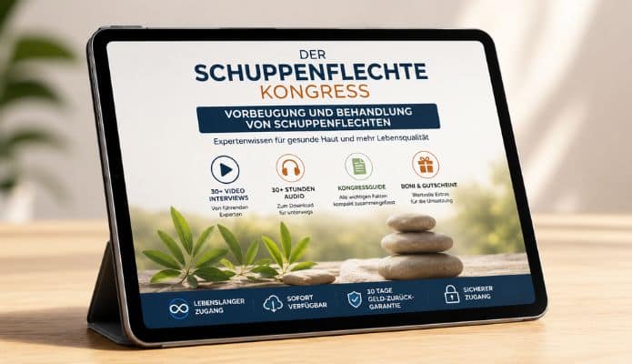 Vorbeugung und Behandlung von Schuppenflechten von Medumio 6 Vorbeugung und Behandlung von Schuppenflechten von Medumio. Expertenwissen zu Psoriasis mit Videos, Audios, Kongressguide, Boni und lebenslangem Zugriff für mehr Orientierung im Alltag.