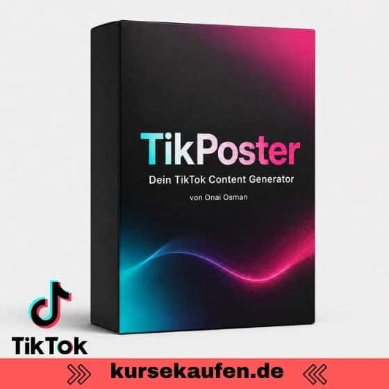 TikPoster von Onai Osman 4 TikPoster von Onai Osman. Zu sehen ist das Produkt als 3D Box