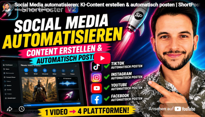 ShortPoster von Onai Osman 3 ShortPoster von Onai Osman: KI-Videos erstellen und automatisch posten. Das YouTube Video wird vorgestellt