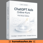 ChatGPT Ads Online-Kurs von Pascal Schildknecht 19 ChatGPT Ads Online-Kurs von Pascal Schildknecht. Zu sehen ist das Produkt als 3D-Box.