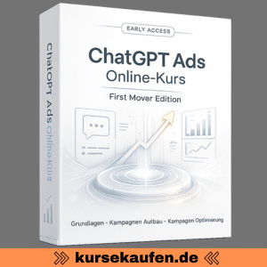 ChatGPT Ads Online-Kurs von Pascal Schildknecht. Zu sehen ist das Produkt als 3D-Box.