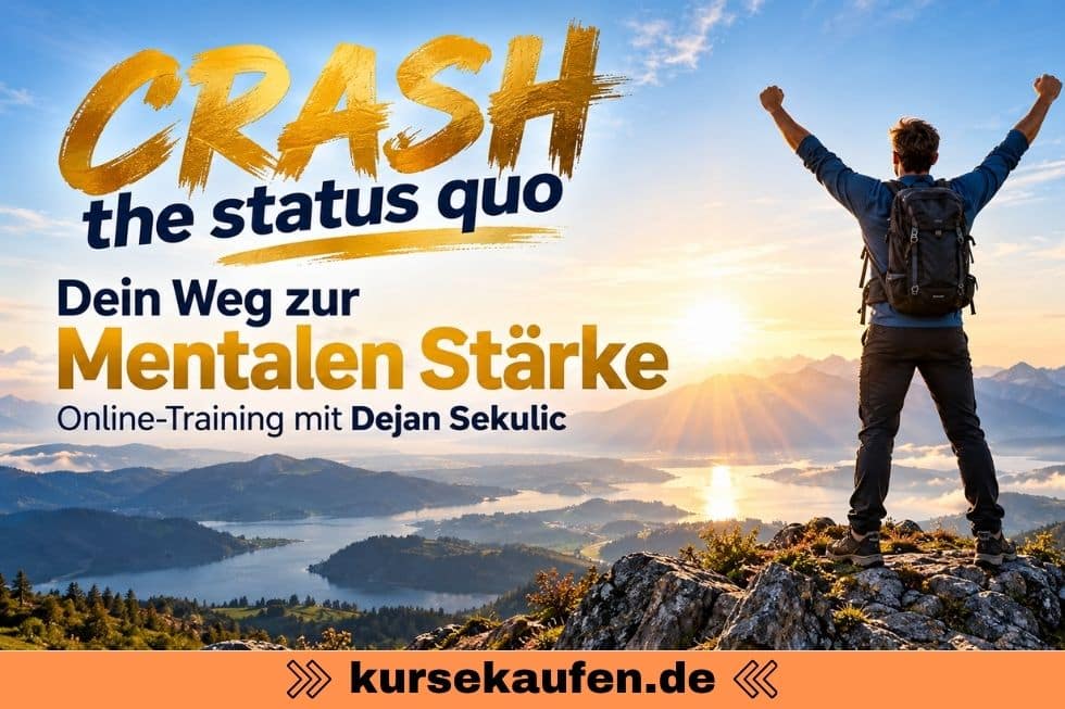 Dein Weg zur Mentalen Stärke von Dejan Sekulic 3 Dein Weg zur Mentalen Stärke von Dejan Sekulic. Ein Mann steht auf einem Berg und zeigt seine mentale Stärke